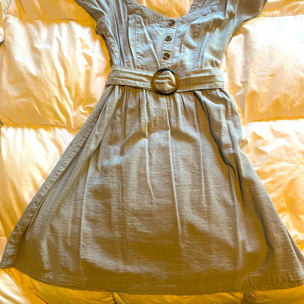 Cute SO denim style summer dress with belt